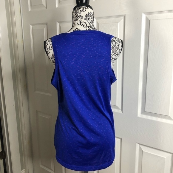 Reebok Tank Top Speedwick Blue Pink Speckled Tank Top L - Picture 3 of 6